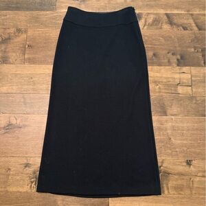 Banana Republic Classic Long Black Skirt